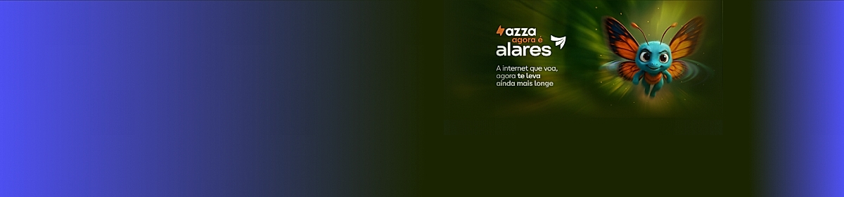 Imagem promocional da Alares com destaque para internet fibra óptica